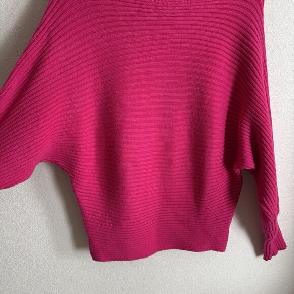 Anthropologie Sweater Womens Small Pink Ribbed Chunky Knit Boho Coastal Colorful - Picture 6 of 16